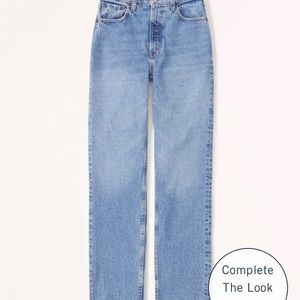 Abercrombie & Fitch 90s Straight Ultra High Rise, 6/28 Short